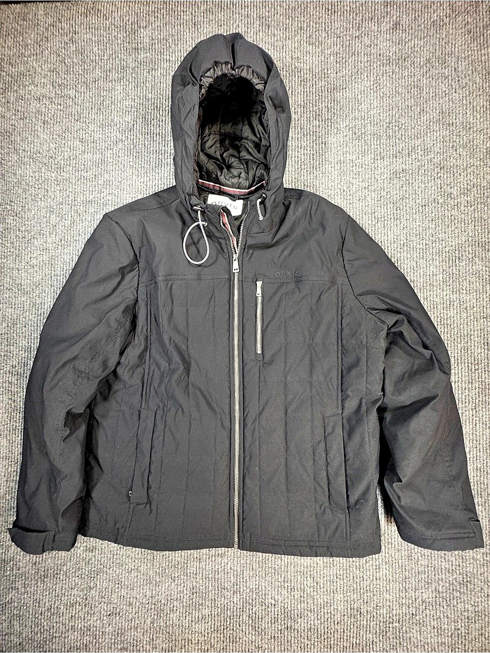 Orvis Classic Collection Men's Black Quilted Jacket Size XXL